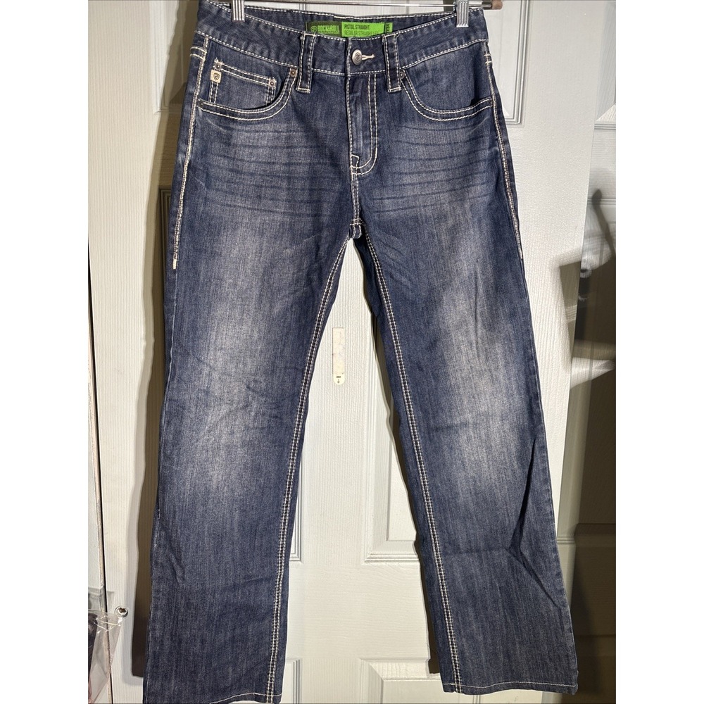 Rock And Roll Denim Regular Fit Straight‎ Leg Jeans 31/31 Cowboy, Rodeo